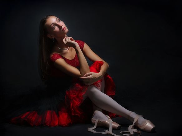 фотография lady in red