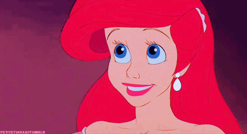 ариэль, disney, disney принцесса, gif, она движется,