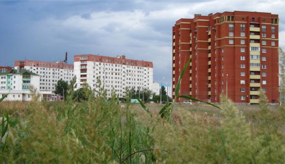 фотография красивые виды тучи над микрорайоном.