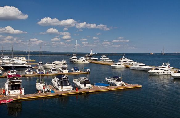 ландшафт одесса, море, яхты...