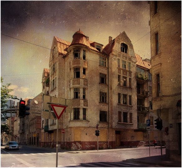 фотография путешествуя по город просыпается...