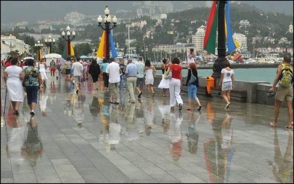 фотография ландшафт в ялте дождь